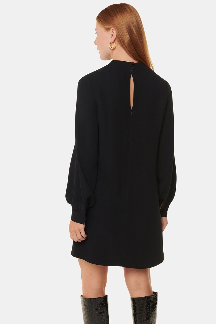 Whistles Cleo Shift Black Dress - Image 2 of 5