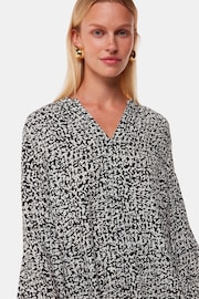 Whistles Black Scribble Print Blouse - Image 4 of 5