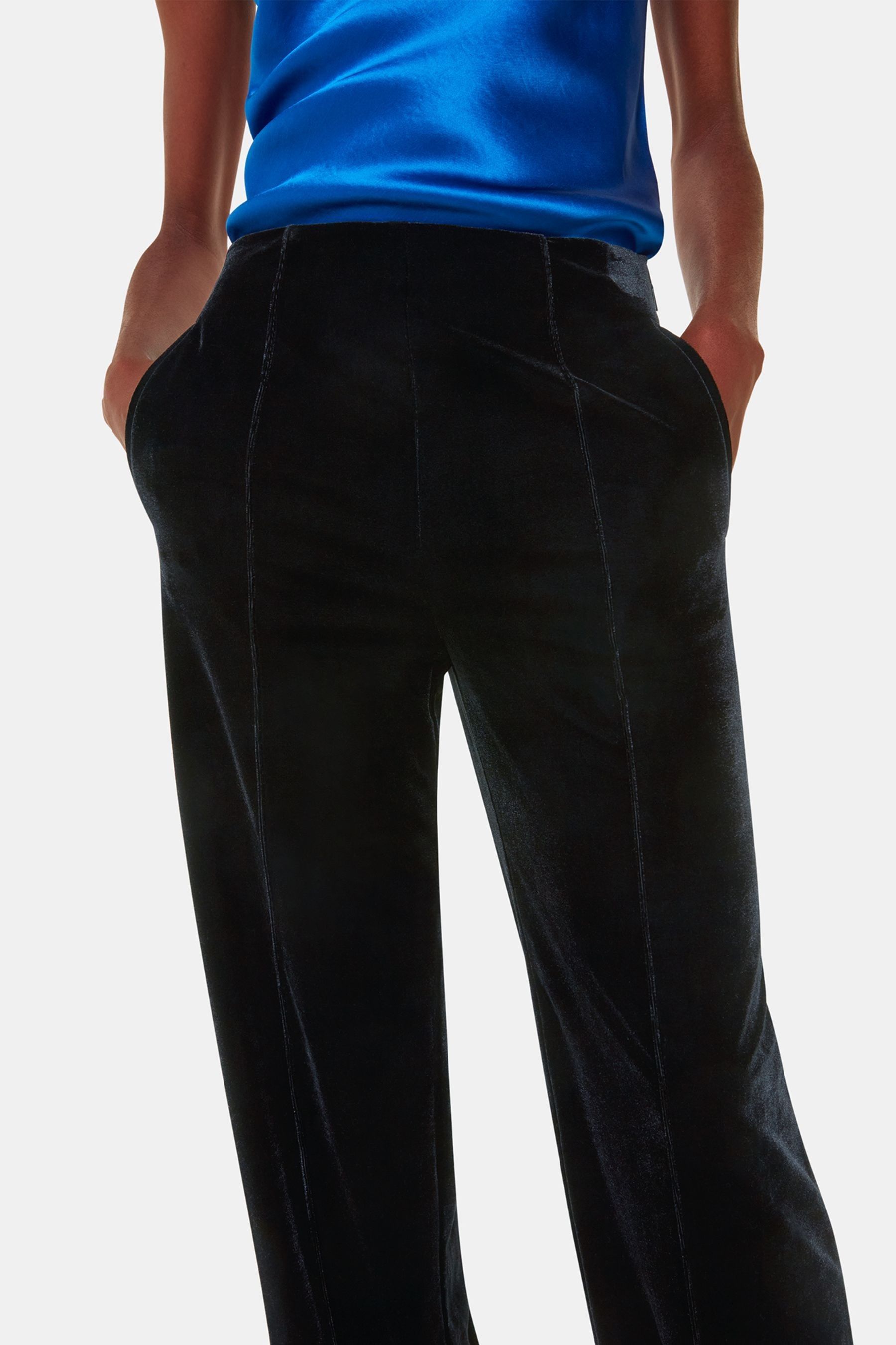 Black velvet trousers next deals