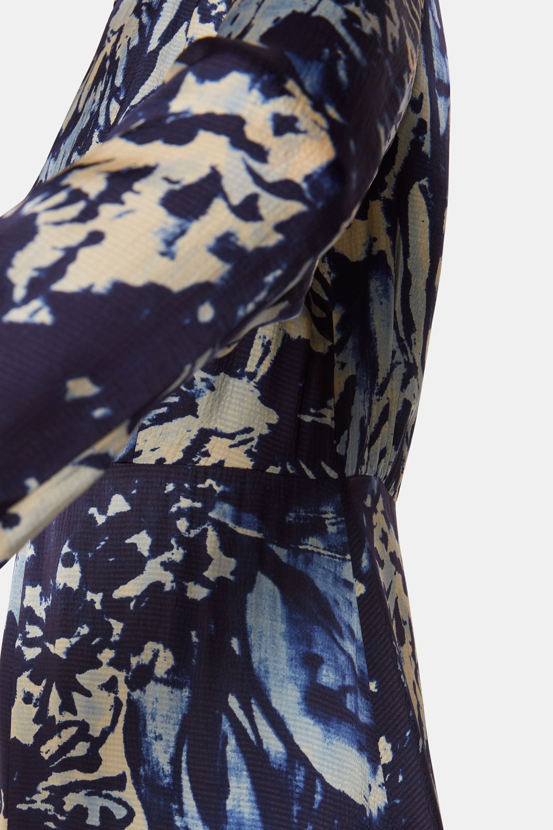 Whistles floral panelled satin dress cheap