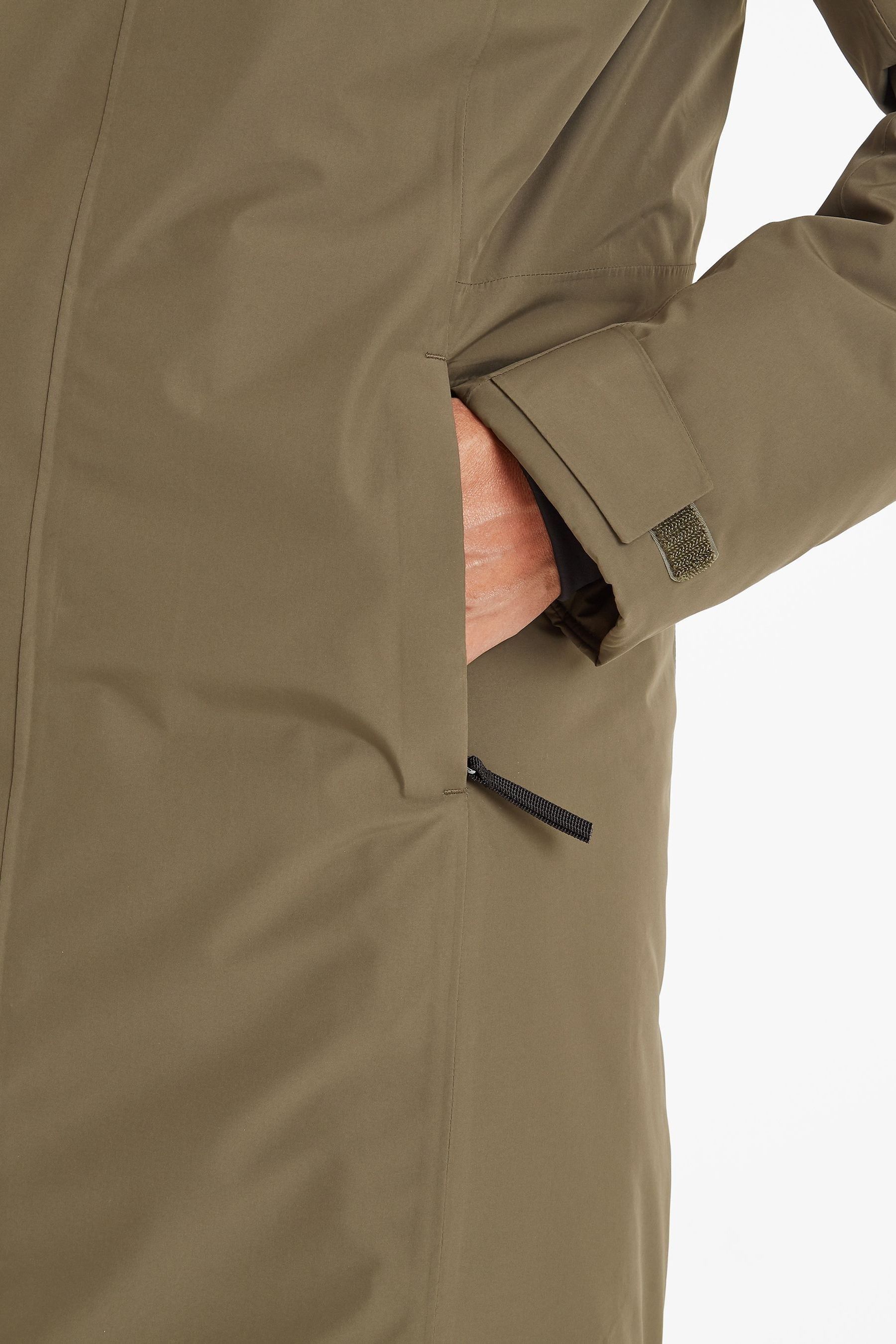 Tog 24 Green Reiner Womens Waterproof Parka Washed Hooded Coat