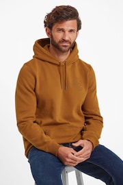 Tog 24 Brown Mens Thirlby Overhead Rich Ochre Hoodie - Image 4 of 5