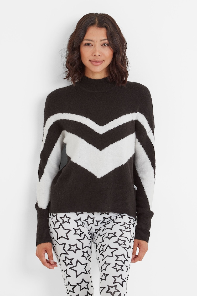 Tog 24 Black Womens Piste Knitted Jumper - Image 2 of 5