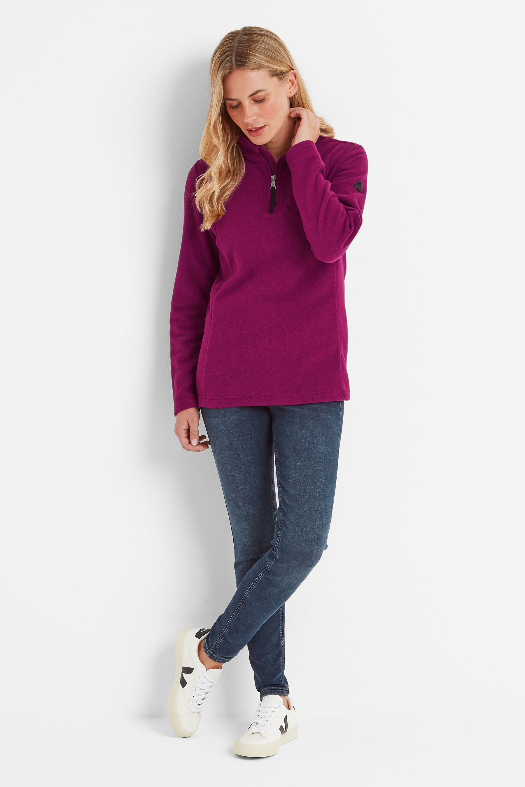 Buy Tog 24 Purple Revive Fleece Zip Neck Jumper from the Next UK online shop