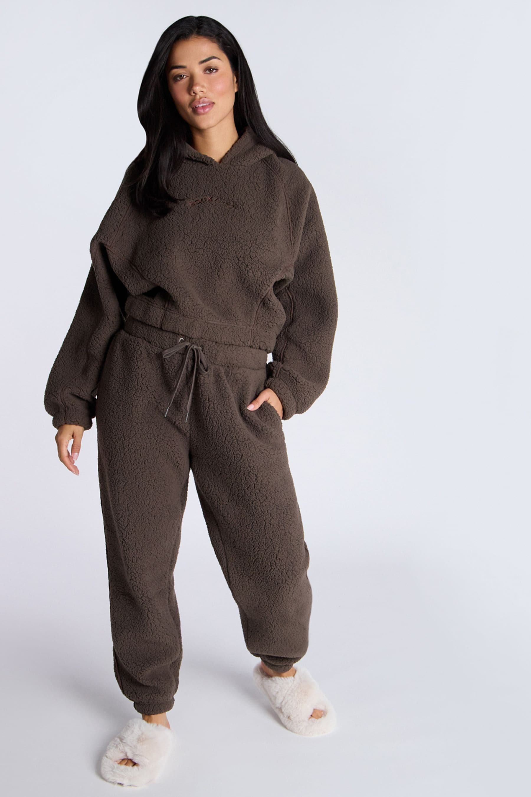 Buy Boux Avenue Cosy Borg Hoodie and Joggers Lounge Set from the Next UK online shop