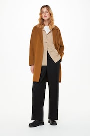 Whistles Brown Print Julia Double Faced Coat - Image 2 of 5