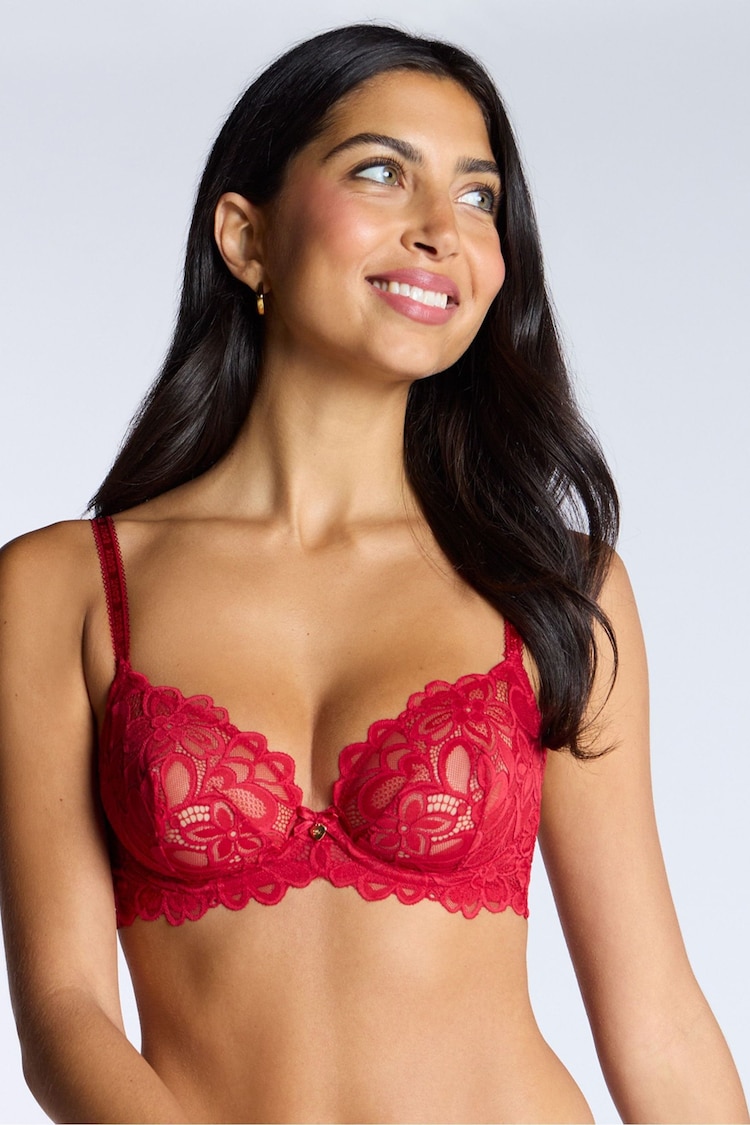 Boux Avenue Red Heidi Plunge Bra - Image 1 of 3