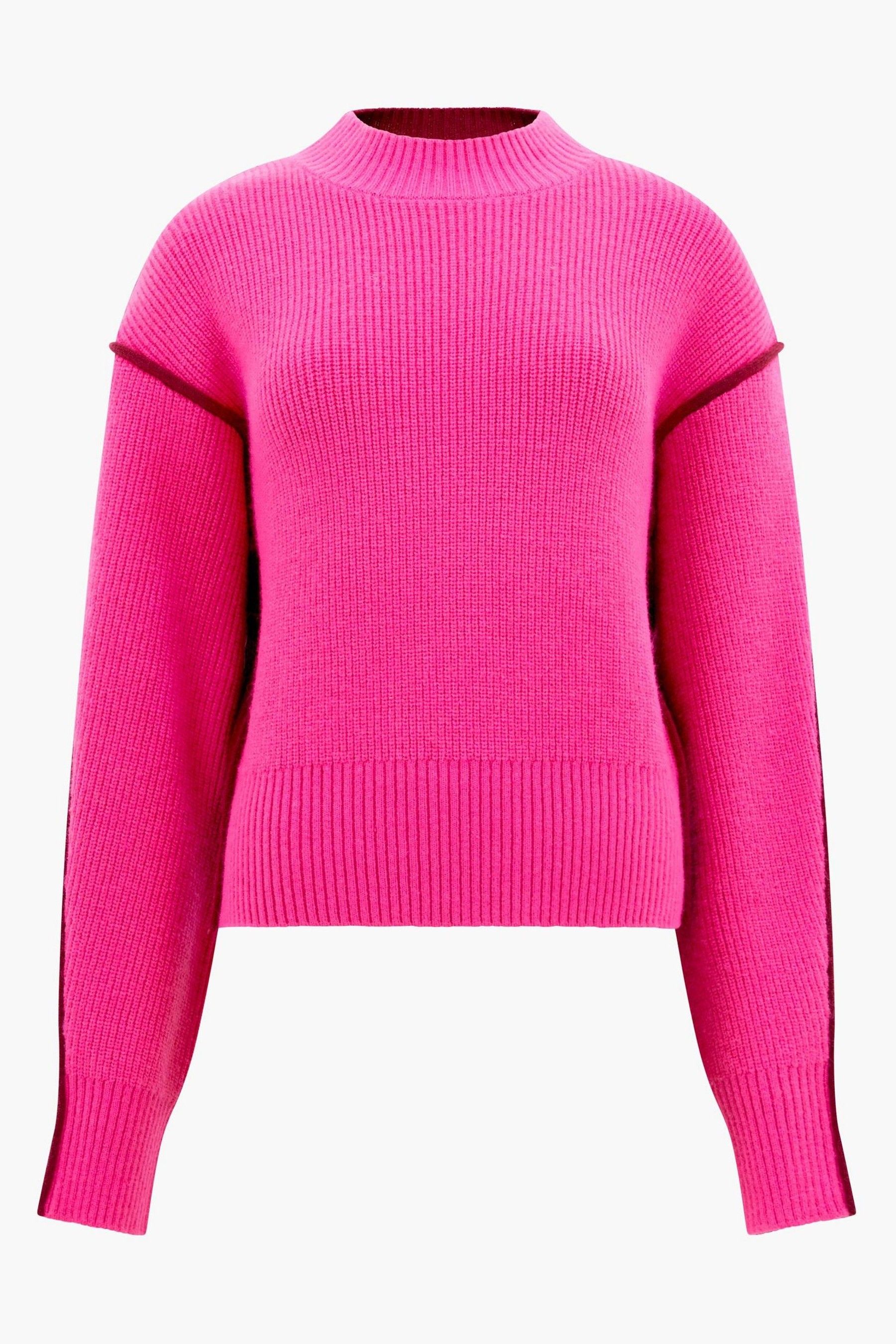 Pink high neck jumper clearance
