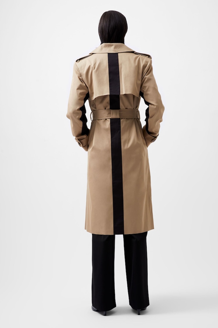 French Connection Brown Coco Twill Trench Coat - Image 2 of 4