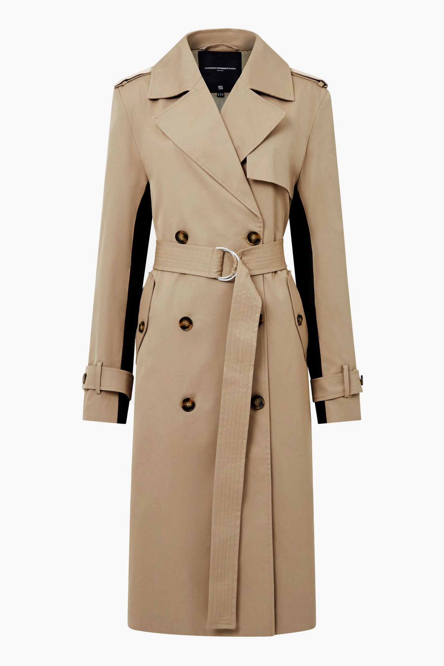 French Connection Cream Coco Twill Trench Coat