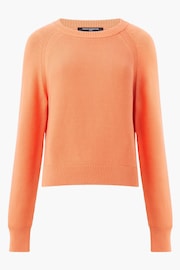 French Connection Lily Orange Mozart Crew Jumper - Image 4 of 4