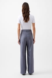 French Connection Grey Fiorella Pinstripe Trousers - Image 2 of 4