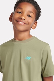 New Balance Green Boys Athletics AOP Logo T-Shirt - Image 5 of 9