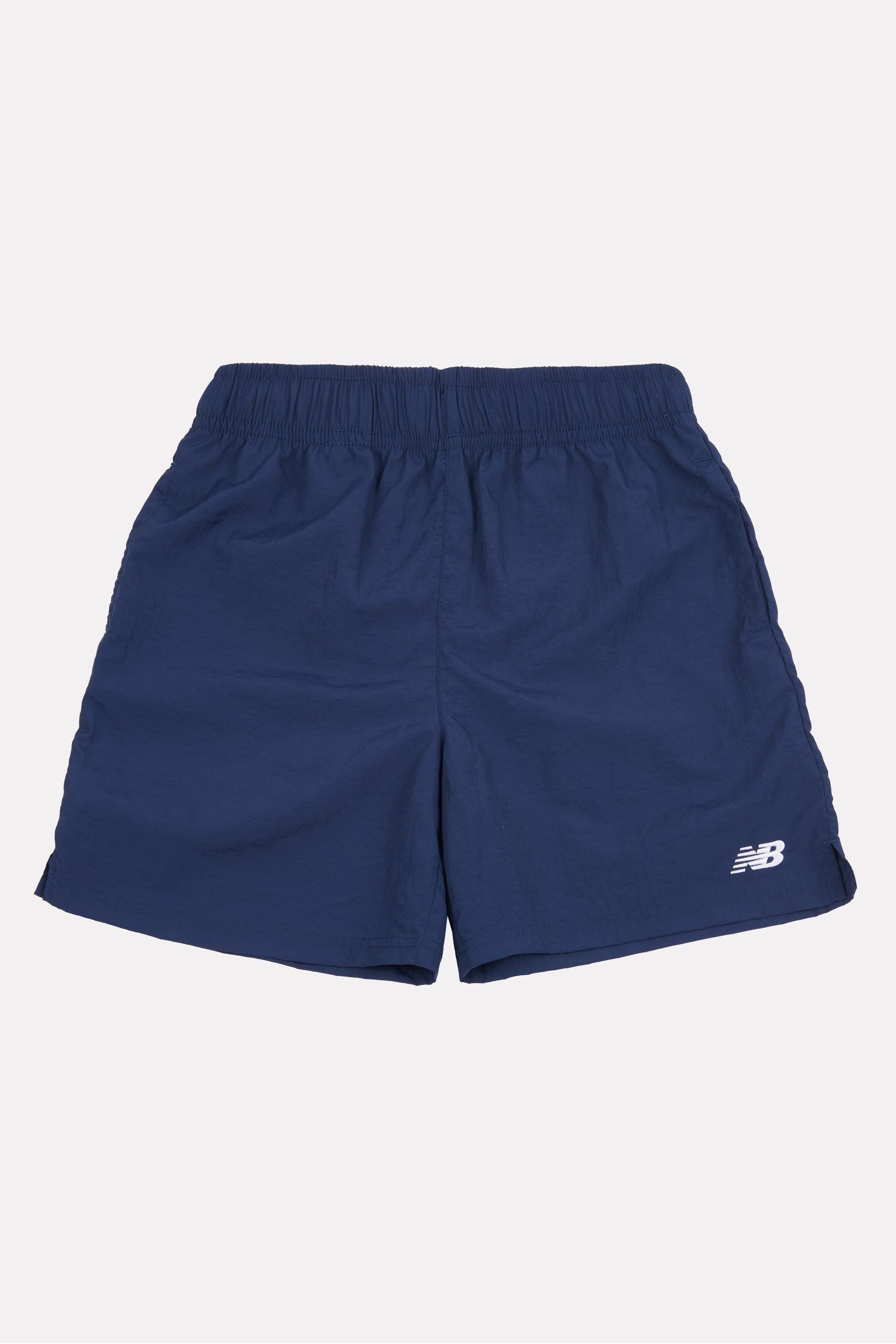 Blue nylon shorts on sale