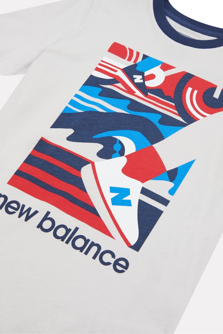 New Balance Grey Boys Greatest Hits T-Shirt - Image 9 of 9