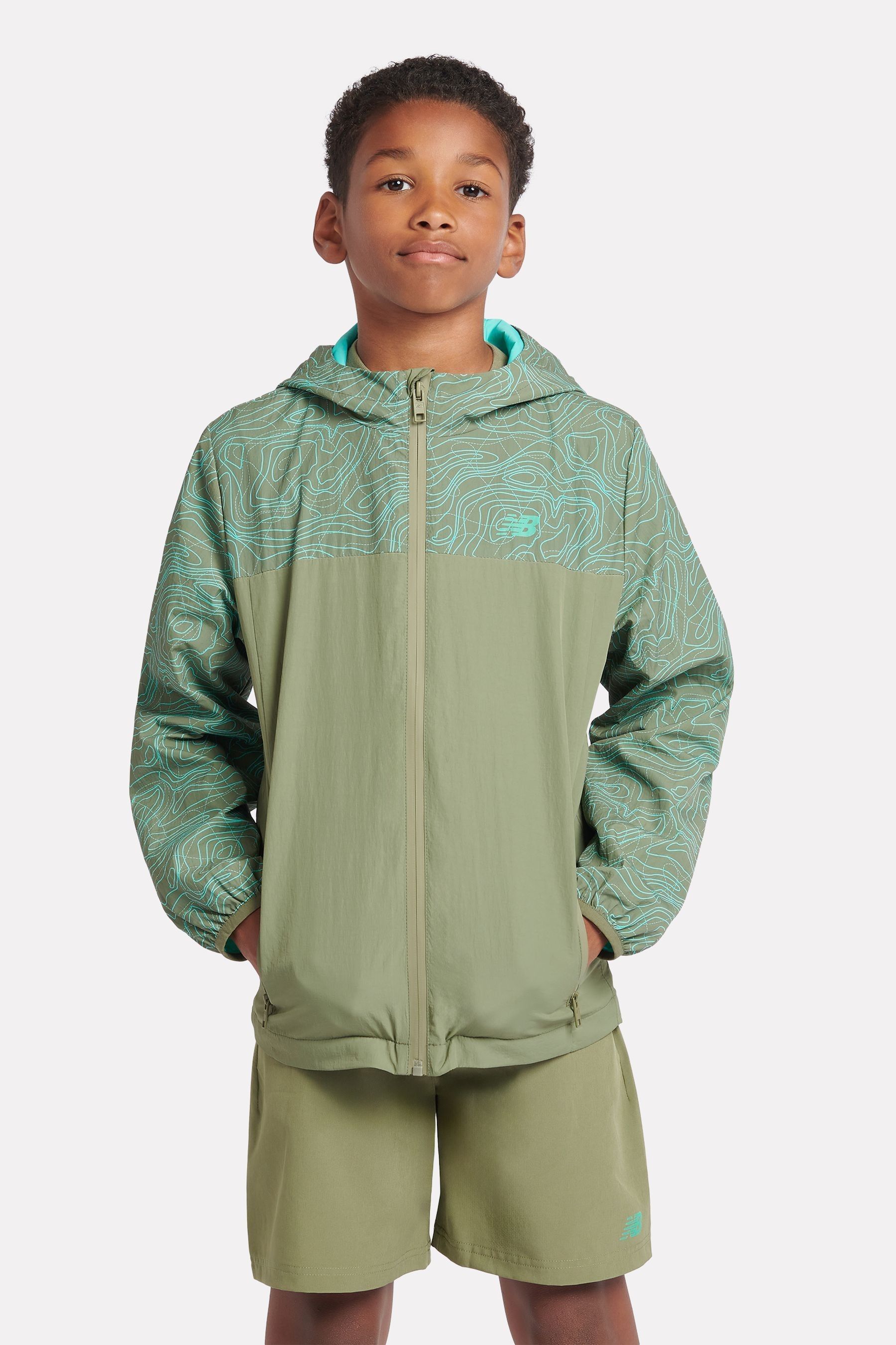 Buy New Balance Green Boys Athletic AOP Woven Mesh Lined Jacket from Next Ireland