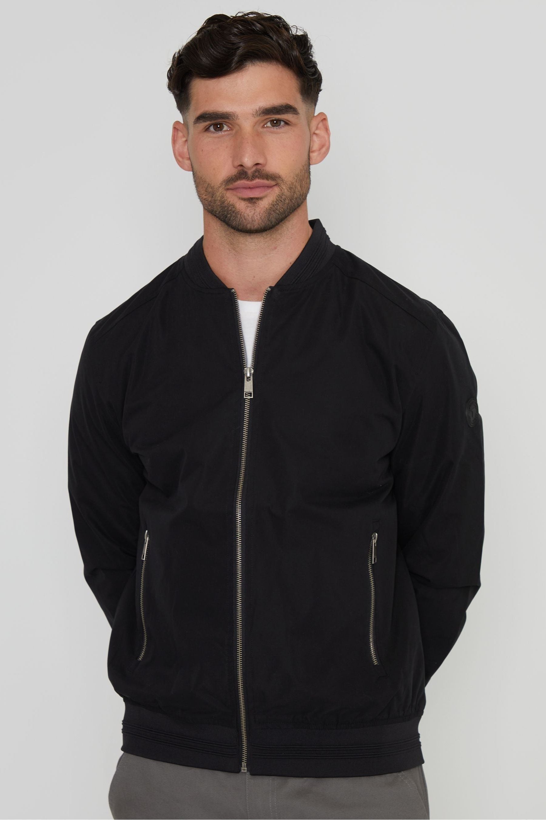 Threadbare bomber jacket discount