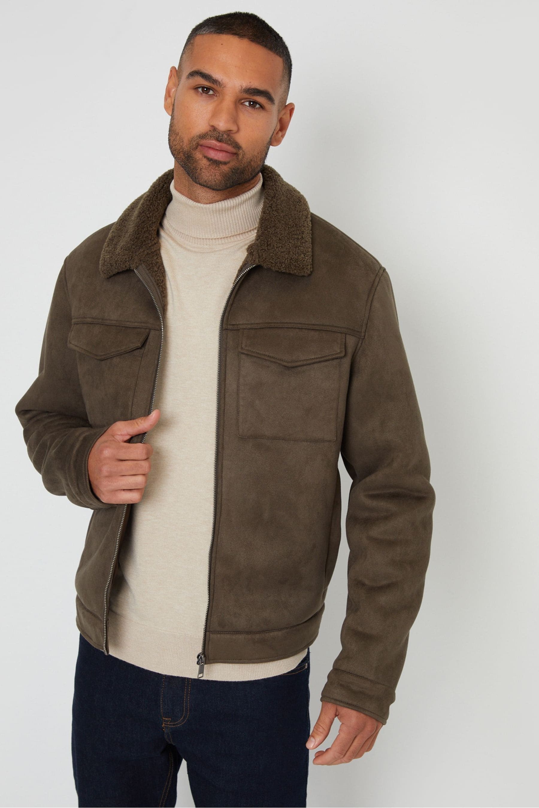 Khaki aviator jacket online