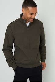 Threadbare Green Showerproof Harrington Style Jacket - Image 1 of 4