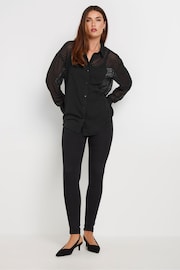 Long Tall Sally Black Stripe Shirt - Image 2 of 4