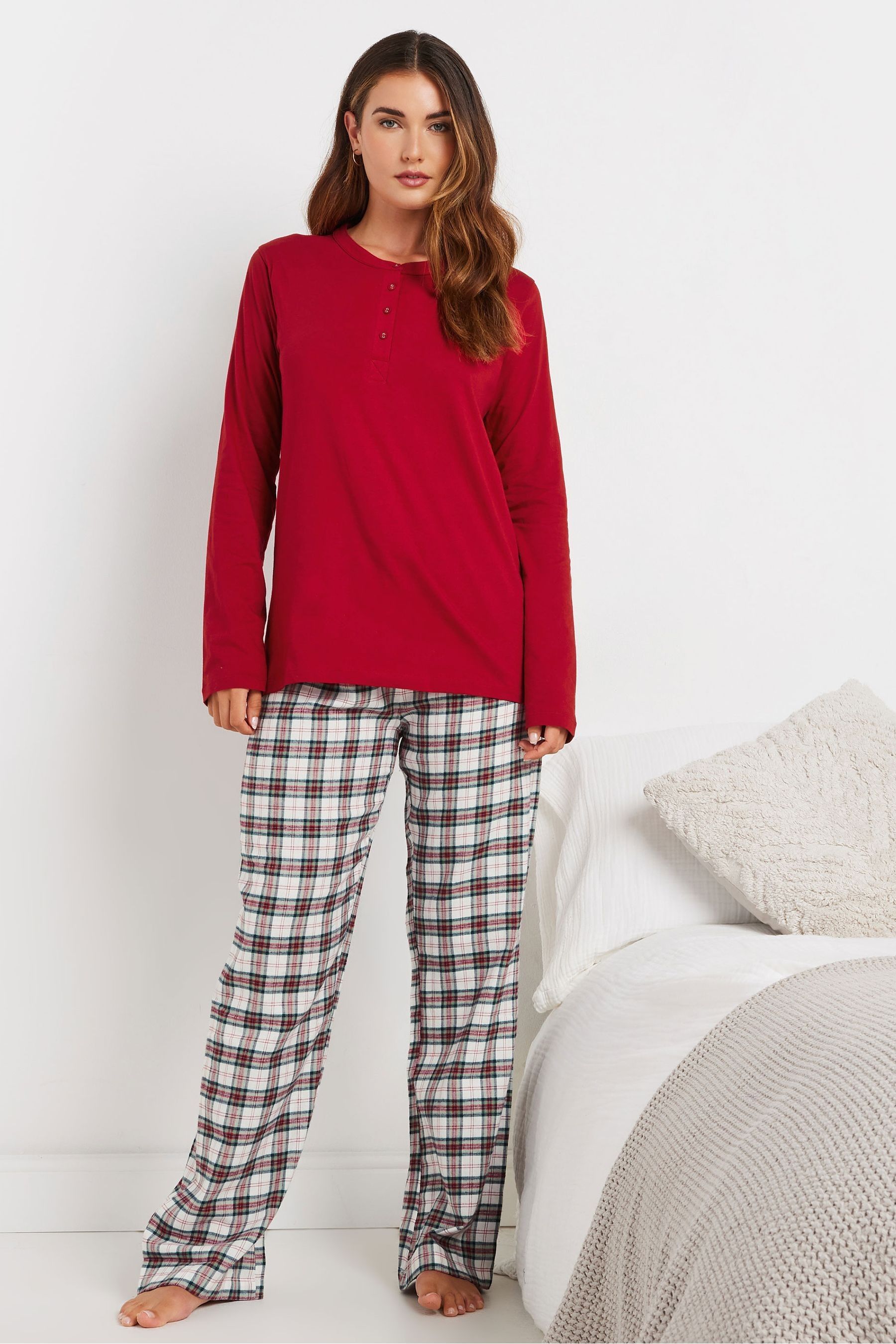 Long sleeve cotton pyjamas online