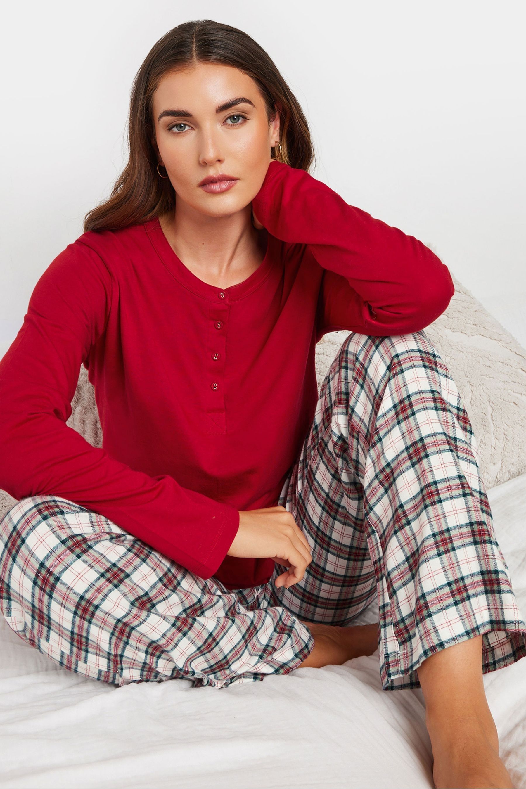 Red cotton pyjamas 2025