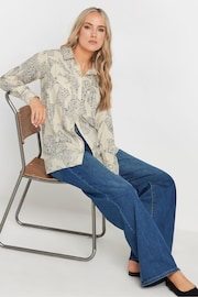 Long Tall Sally Natural Stripe Long Sleeve Shirt - Image 1 of 4