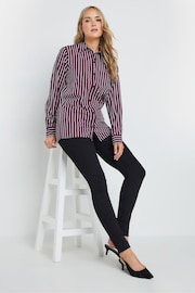 Long Tall Sally Red Stripe Long Sleeve Shirt - Image 4 of 5