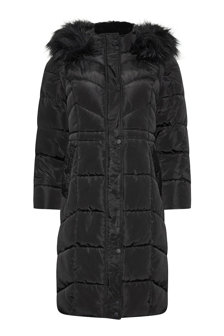 PixieGirl Petite Black Midi Padded 2-In-1 Coat - Image 5 of 5