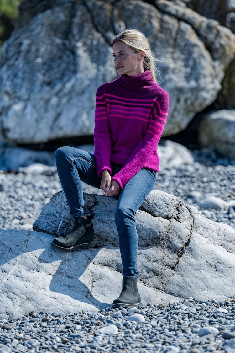 Tog 24 Purple Womens Jesmin Knitted Jumper - Image 1 of 6