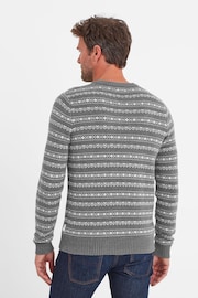 Tog 24 Grey Mens Gregory Knitted Jumper - Image 4 of 6