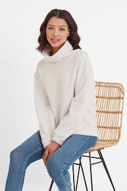 Tog 24 Cream Womens Mauly Funnel Neck Fleece - Image 4 of 5