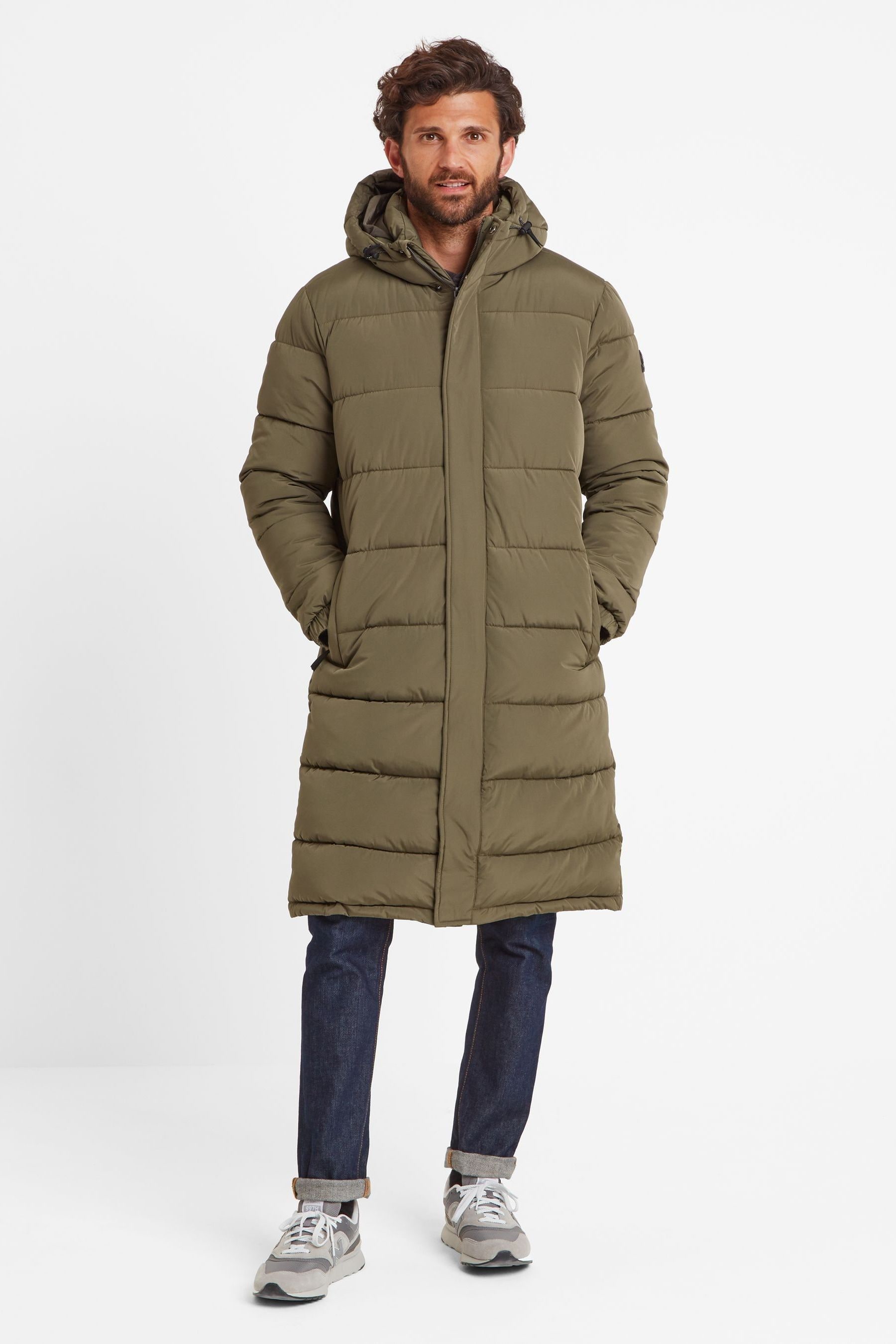 Buy Tog 24 Green Mens Langrick Long Padded Jacket from Next Netherlands