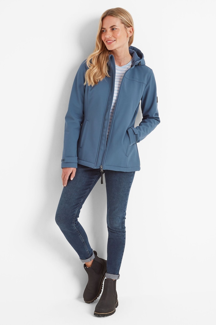 Tog 24 Blue Womens Keld Softshell Hoodie - Image 1 of 7