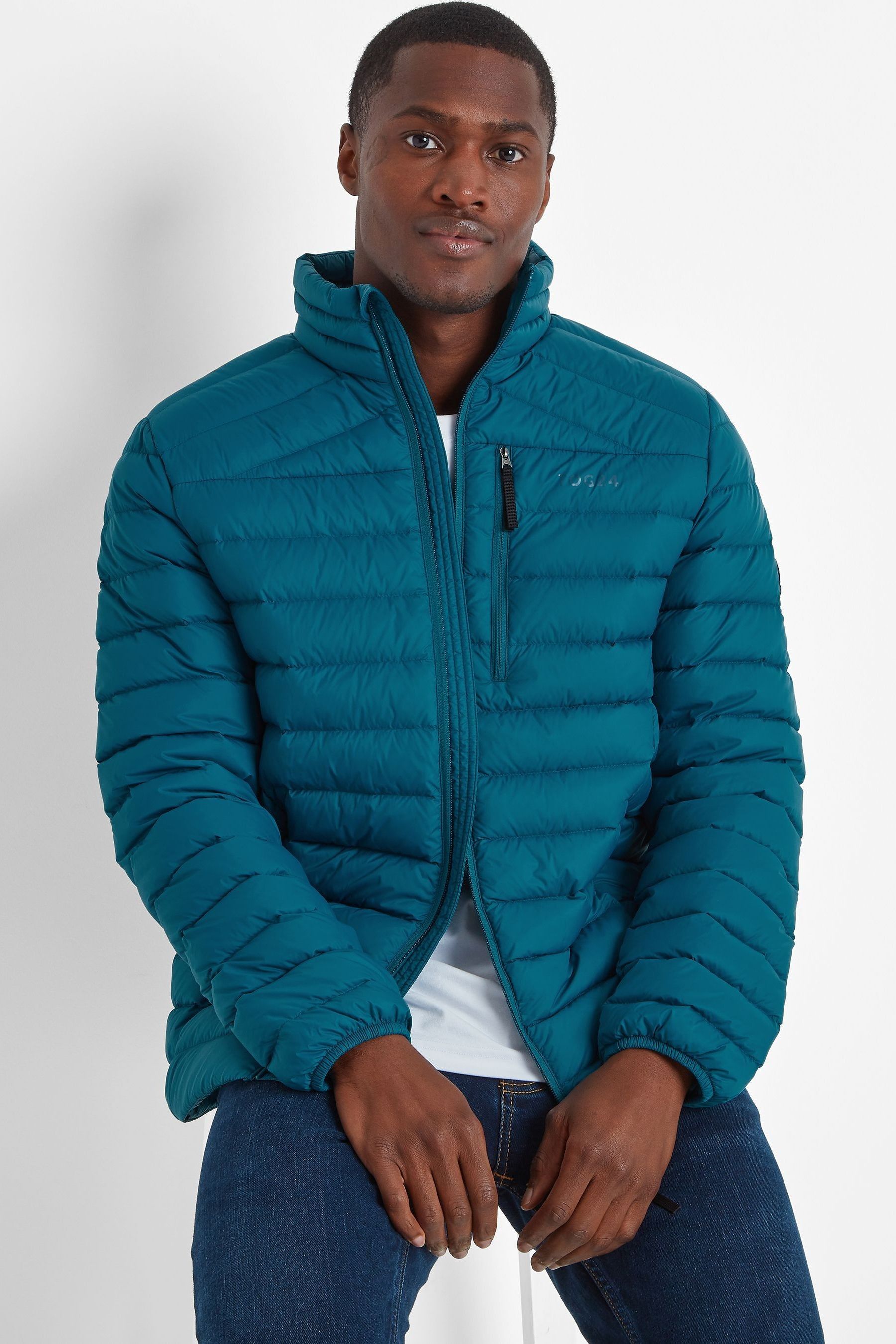 Sky blue puffer jacket cheap