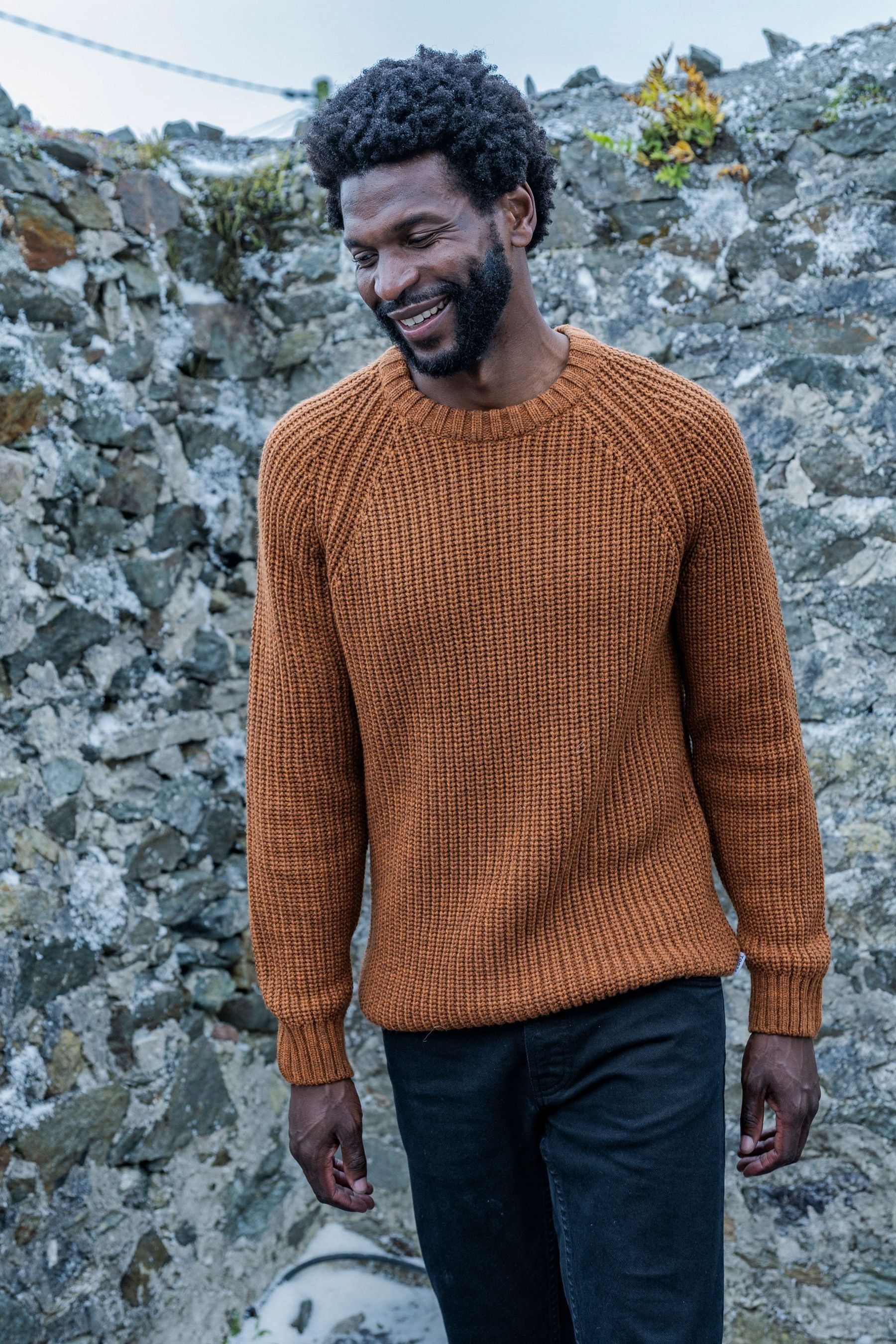 Buy Tog 24 Brown Logan Mens Knitted Jumper from Next Belgium