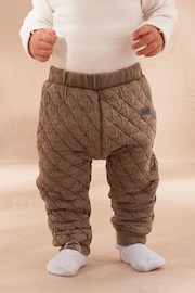 Angel & Rocket Natural Flynn Popcorn Bodysuit And Quilted Joggers Set - Image 3 of 3