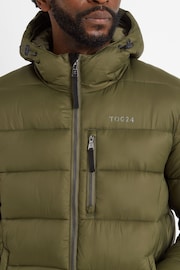 Tog 24 Green Mens Barnby Long Padded Jacket - Image 5 of 7