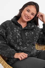 Tog 24 Black Womens Desun Sherpa Scatter Print Jacket - Image 4 of 6