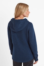 Tog 24 Blue Womens Acer Knitlook Fleece Hoodie - Image 2 of 5