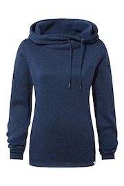 Tog 24 Blue Womens Acer Knitlook Fleece Hoodie - Image 5 of 5