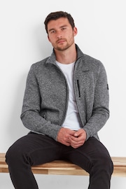 Tog 24 Grey Mens Cresswell Knitlook Fleece Jacket - Image 4 of 7