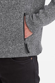 Tog 24 Grey Mens Cresswell Knitlook Fleece Jacket - Image 6 of 7