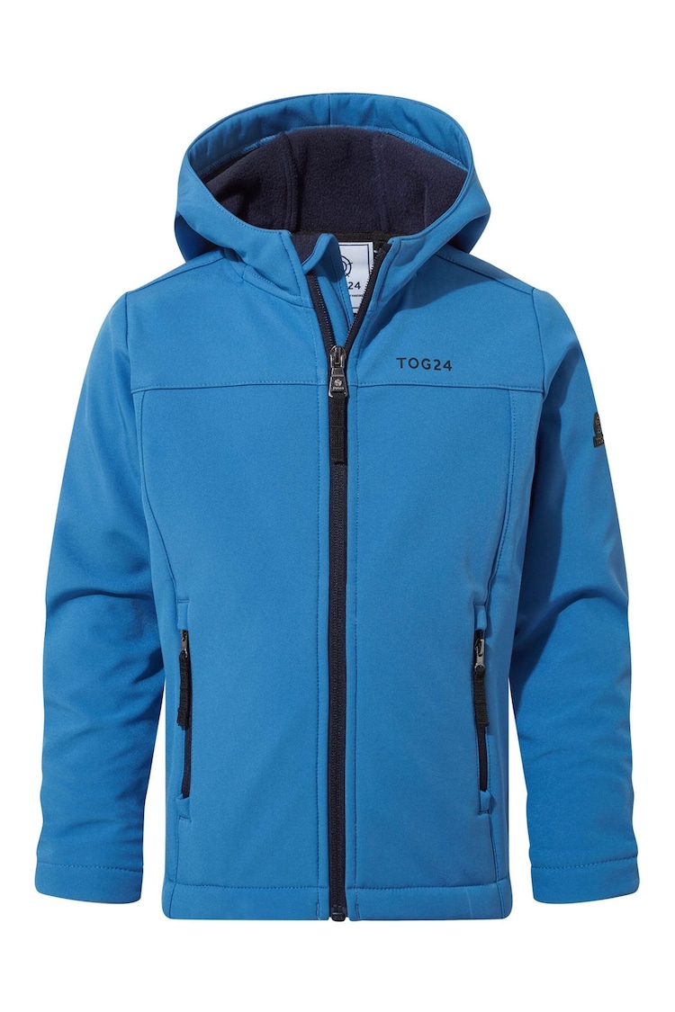 Tog 24 Blue Kids Koroma Softshell Hooded Jacket - Image 5 of 5