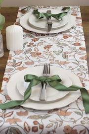 Avalon Home Rust Brown Vintage 100% Cotton Table Runner - Image 5 of 6