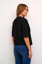 Kaffe Barbara Lace Half Sleeve Black Blouse - Image 2 of 6