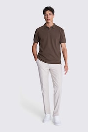 MOSS Brown Pique Polo Shirt - Image 2 of 5