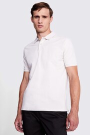 MOSS Natural Pique Polo Shirt - Image 1 of 3