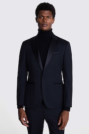 MOSS Black Slim Fit DKNY Notch Lapel Tuxedo Jacket - Image 1 of 5