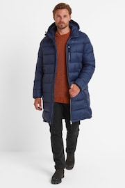 Tog 24 Blue Mens Barnby Long Padded Jacket - Image 2 of 6